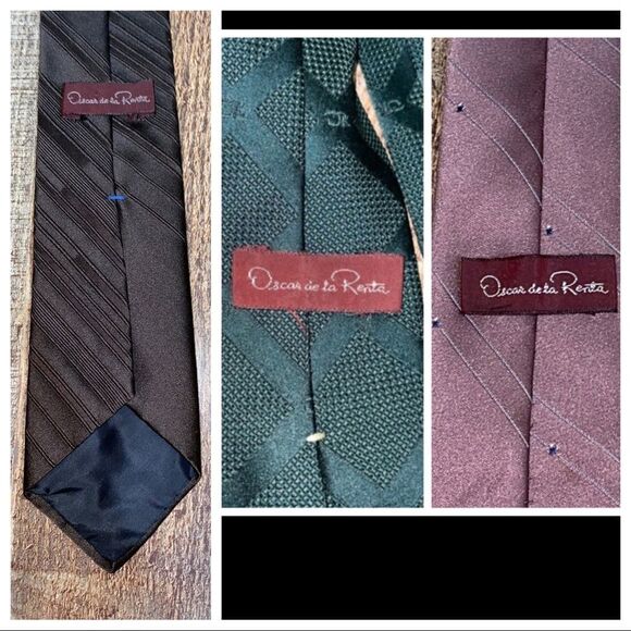 3 Oscar de la renta mens tie bundle - Picture 1 of 16